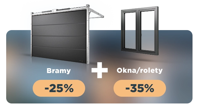 Bramy garażowe i okna lub rolety