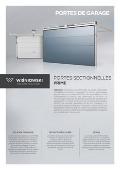 Portes sectionnelles PRIME