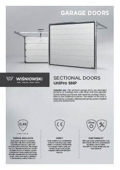 Sectional doors UniPro SNP