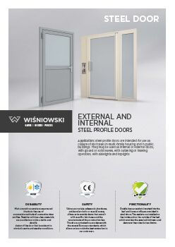 Steel profile doors