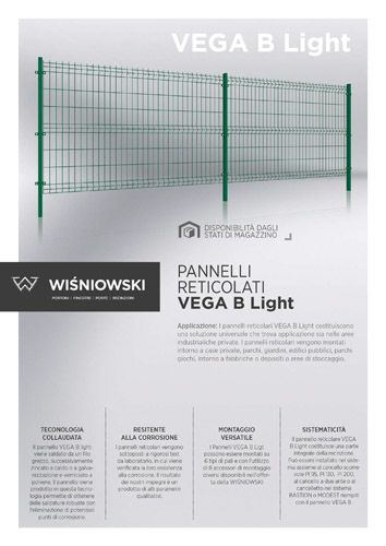 Pannelli reticolari VEGA B Light