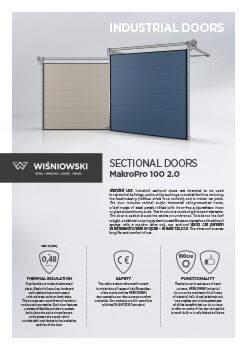 MakroPro 100 2.0 sectional doors