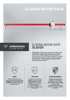 Sliding boom gate SLIDER