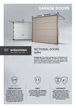 Sectional doors UniPro