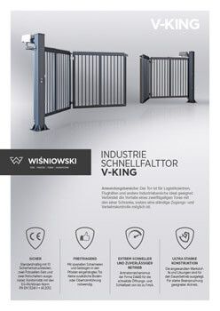 Industrie schnellfalttor V-KING