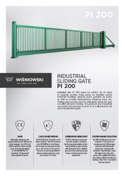 Industrial sliding gate PI 200