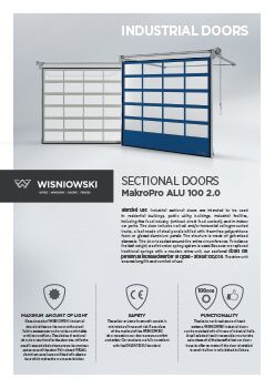 MakroPro ALU 100 2.0 sectional doors