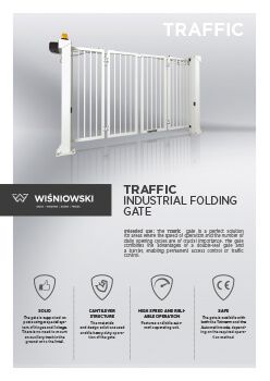 TRAFFIC industrial folding gate