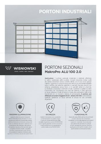 Portoni sezionali MakroPro ALU 100 2.0