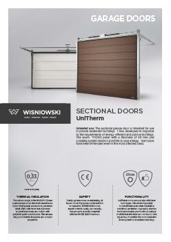 Sectional doors UniTherm