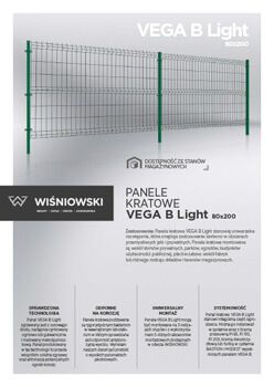 Panele kratowe VEGA B Light 80x200