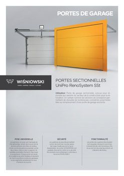 Portes sectionnelles UniPro RenoSystem SSt