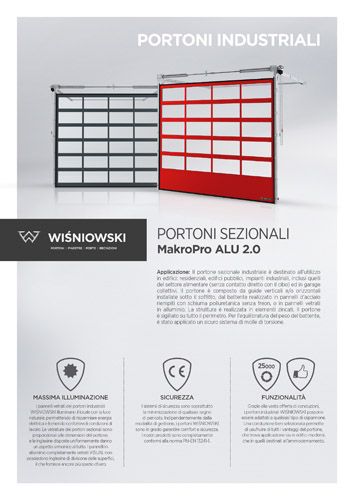 Portoni sezionali MakroPro ALU 2.0