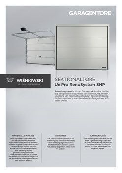 Sektionaltore UniPro Renosystem SNP